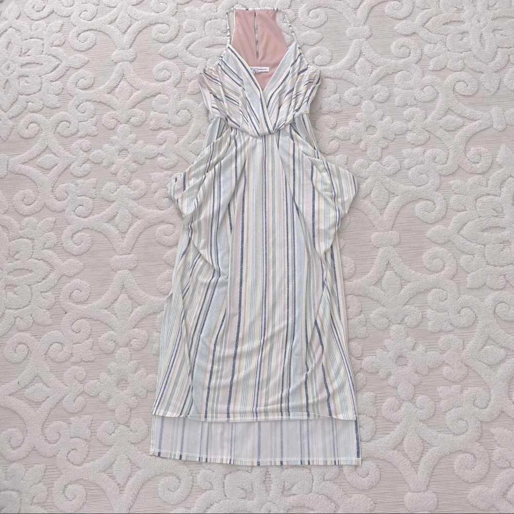 BCBG Faux Wrap Midi Dress XS